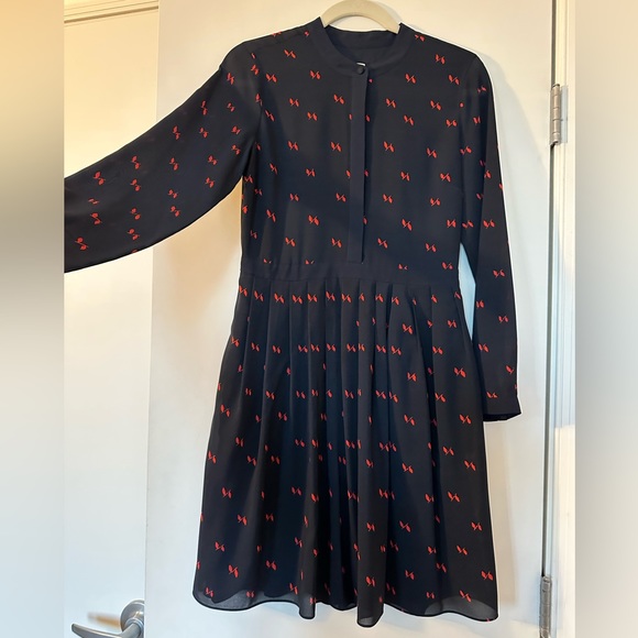 J Crew Patterned Dress - Size 2 - Picture 2 of 4